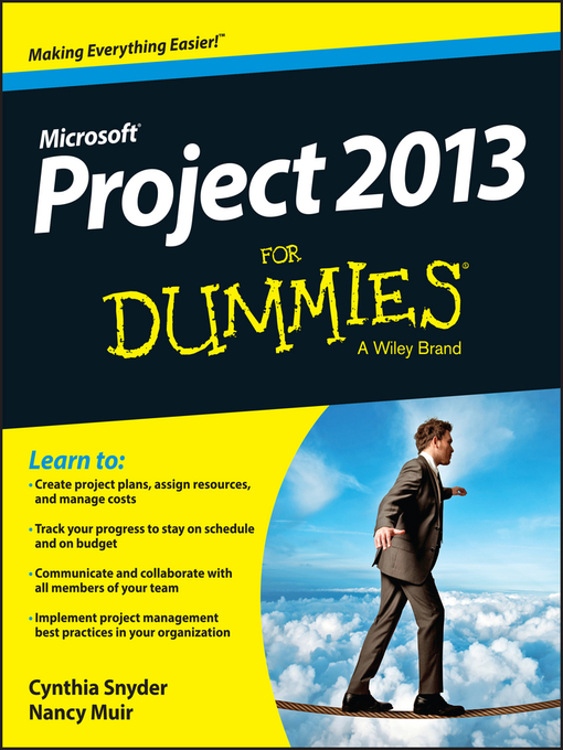 Title details for Project 2013 For Dummies by Cynthia Snyder Stackpole - Wait list